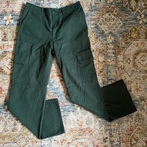Francesca’s Olive Green Cargo Jeans (M) NWT